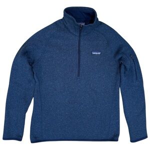 Patagonia Better Sweater Navy Blue Fleece 1/4 Zip Jacket Womens Size Small